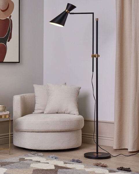 Stojací lampa MELAWI Kov Černá