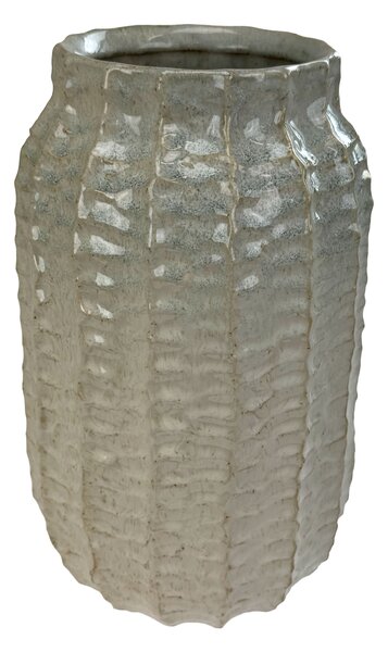 Váza keramická Coral 31,5 cm krémová glazovaná