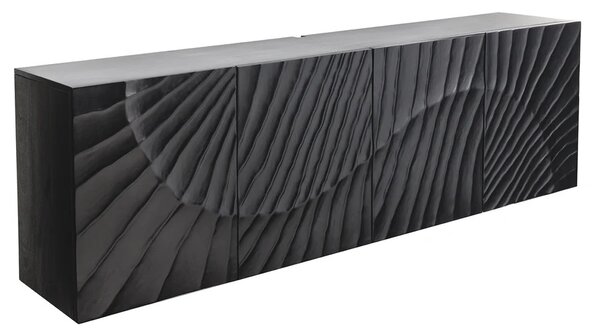 Designová závěsná komoda Shayla 177 cm černé mango