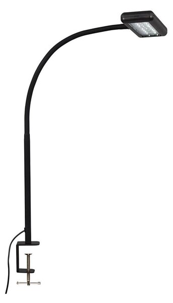 Brilo - LED Flexibilní stolní lampa s klipem TRASNA LED/7,5W/230V černá