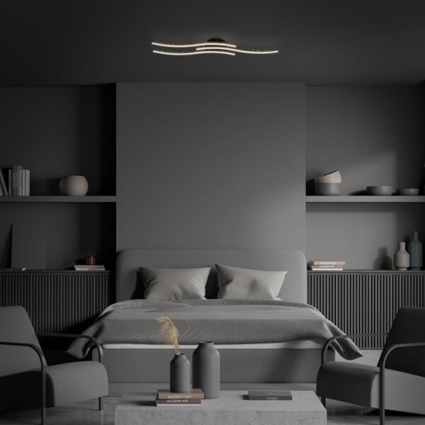 Brilo - LED Stropní svítidlo LED/19W/230V 3000K černá