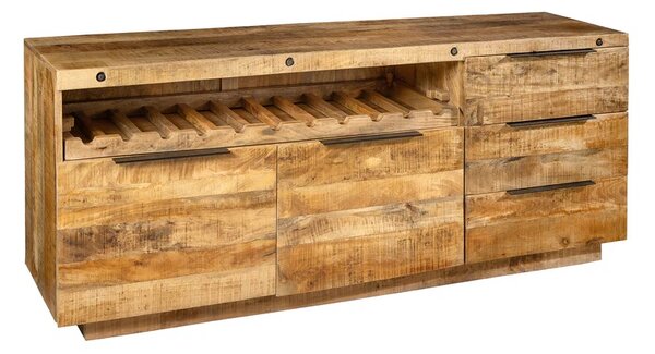 Designová komoda Thunder 175 cm hnědé mango
