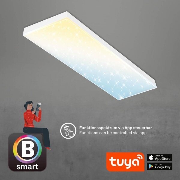 Brilo - LED Stmívatelný přisazený panel FRAMELESS LED/28W/230V Wi-Fi Tuya + DO
