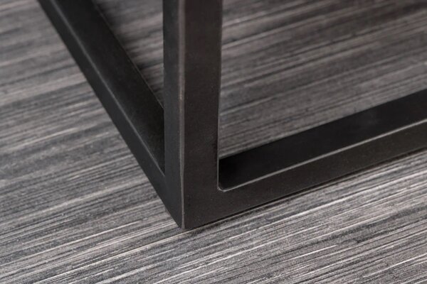 Designová vysoká komoda Helvius 120 cm šedá / černá