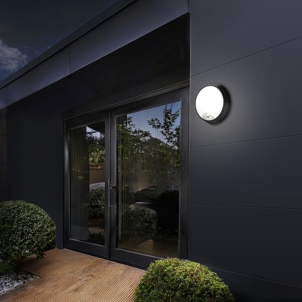 Brilagi - LED Venkovní nástěnné svítidlo se senzorem BULKHEAD LED/20W/230V IP65