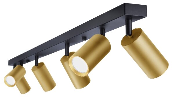 Brilagi - Bodové svítidlo SELE GOLDEN 6xGU10/30W/230V černá/zlatá