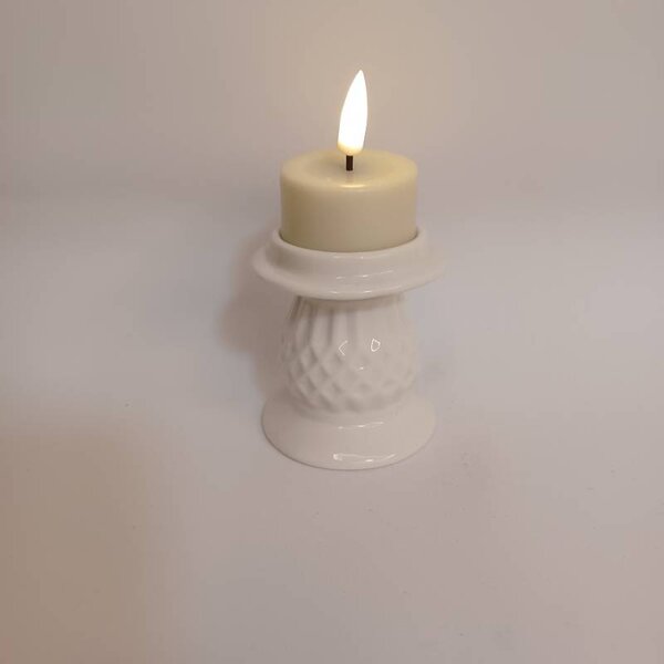 DECOLED Keramický svícen, 7 x 7 x 6,5 cm