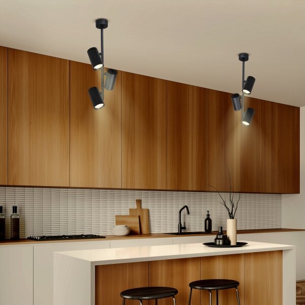 Brilagi - Lustr na tyči SELE VERTICAL 3xGU10/30W/230V černá