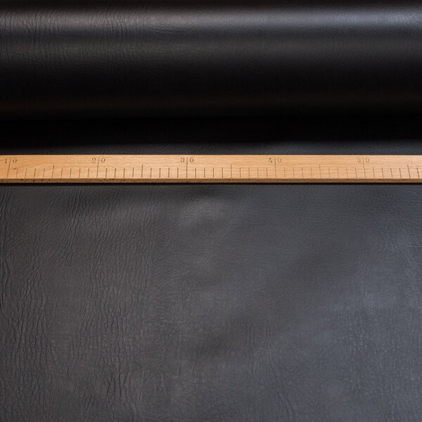 Potahová látka, čalounická KOŽENKA HOCK, H_CZ_0.8, černá, š.145cm, 460g/m2 (látka v metráži)