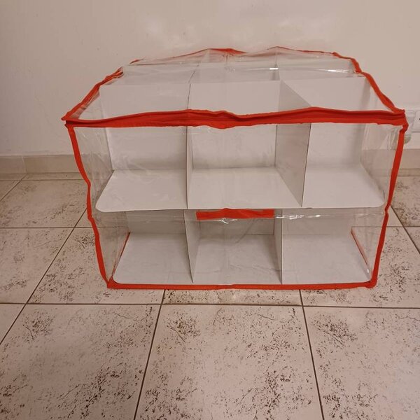 DECOLED Objemová taška na 18 ks 20 cm vánočních koulí, 61 × 61 × 41 cm