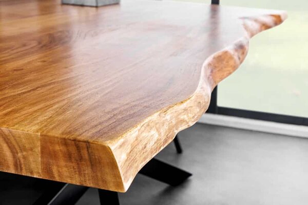 Designový jídelní stůl Massive 200 cm akácie, deska 60mm