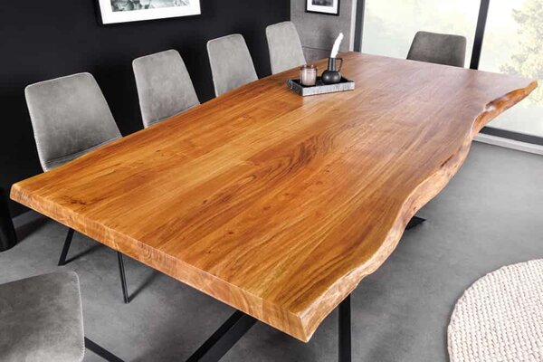 Designový jídelní stůl Massive 200 cm akácie, deska 60mm
