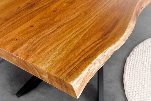 Designový jídelní stůl Massive 200 cm akácie, deska 60mm