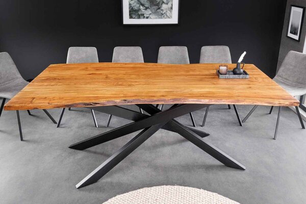 Designový jídelní stůl Massive 200 cm akácie, deska 35mm