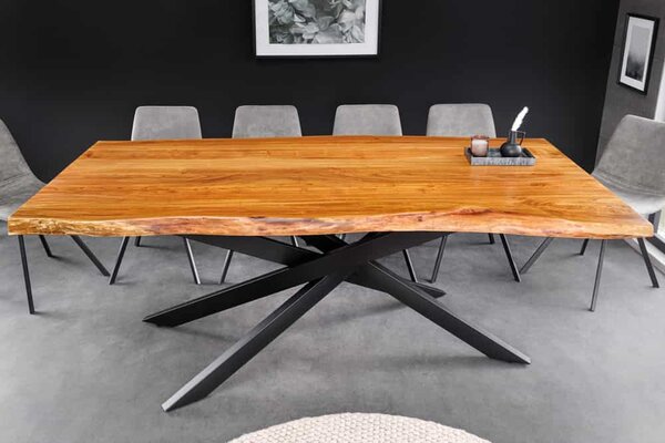 Designový jídelní stůl Massive 200 cm akácie, deska 60mm