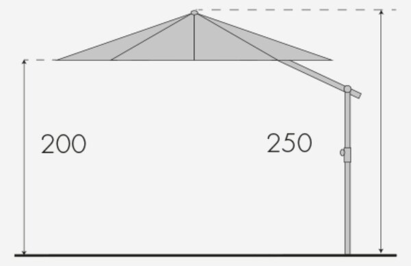 Doppler EXPERT 350 cm světle šedá Doppler