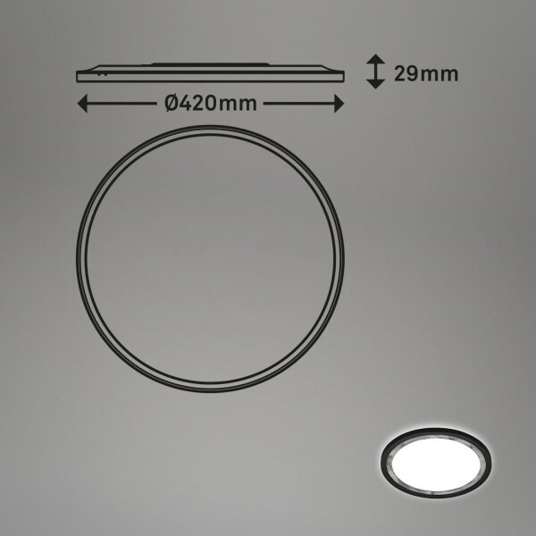 Brilo - LED Stmívatelné stropní svítidlo SLIM LED/22W/230V 2700-6500K + DO