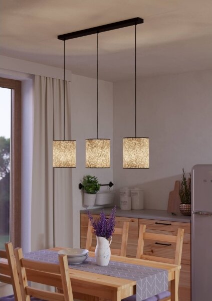 Eglo 43937 - Lustr na lanku BUTTERBURN 3xE27/25W/230V