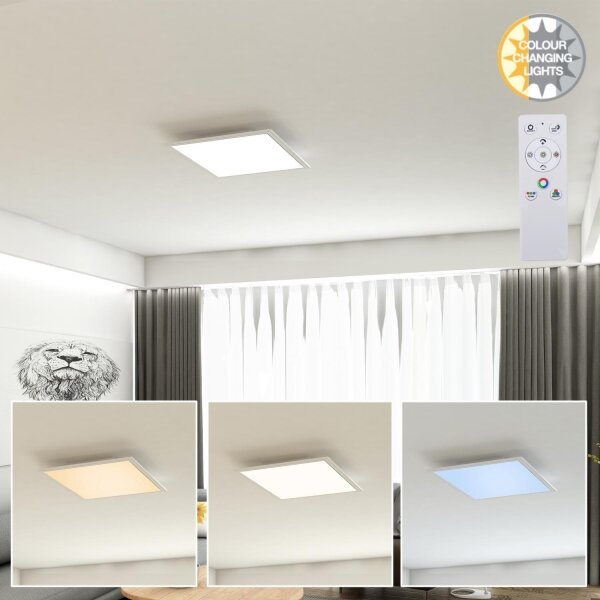 Brilo - LED RGB Stmívatelné stropní svítidlo COLOUR LED/15W/230V 3000-6500K + DO