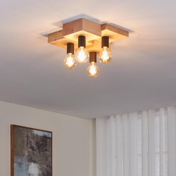 Eglo 43798 - Stropní svítidlo HALKIN 4xE27/40W/230V