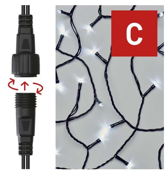 D1AC03 CONNECT CHAIN 100LED 10M IP44 CW