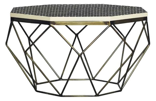 Designový konferenční stolek Beiwen 69 cm černo-bílý