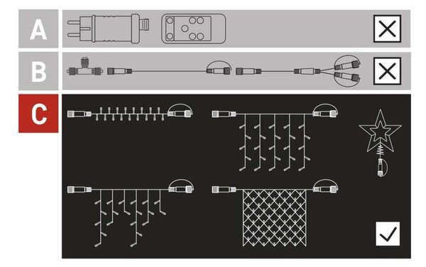 D1AM02 CONNECT CHAIN 50LED 5M IP44 MC