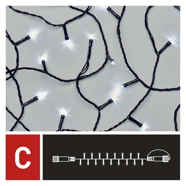 D1AC03 CONNECT CHAIN 100LED 10M IP44 CW