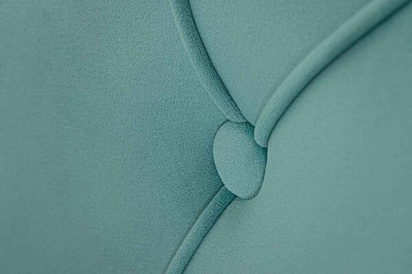 Designová židle Queen Lví hlava světle modrý samet