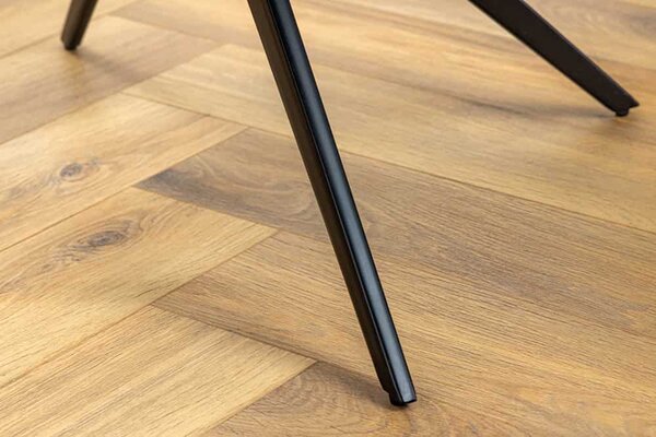 Designová otočná židle Vallerina černá kůže