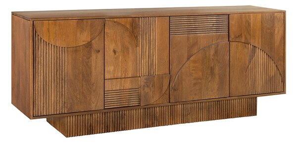 Designová komoda Movement 170 cm hnědé mango
