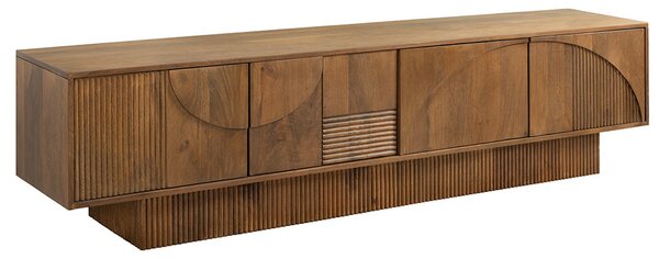 Designový TV stolek Movement 200 cm hnědé mango