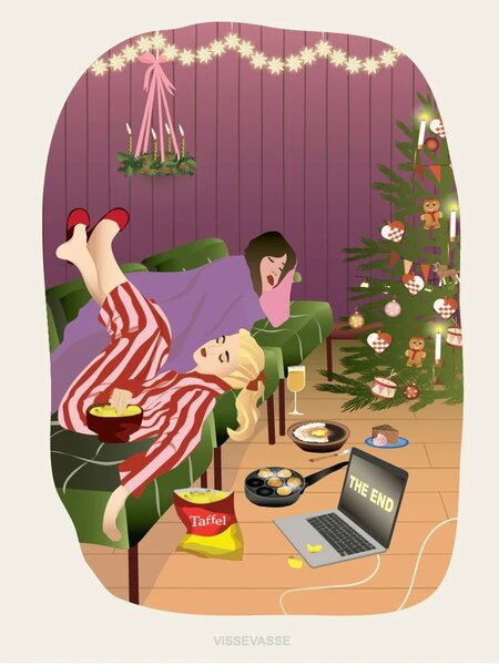 Vánoční přání Leftovers / Lazy days + obálka
