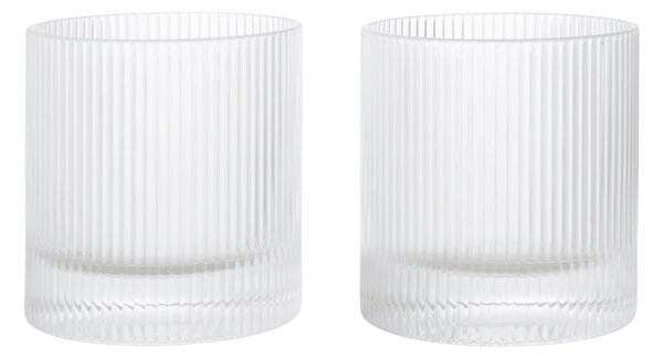 Sklenice Ripple Tumbler Clear – set 2 ks