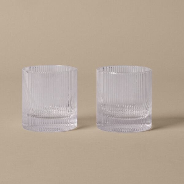 Sklenice Ripple Tumbler Clear – set 2 ks