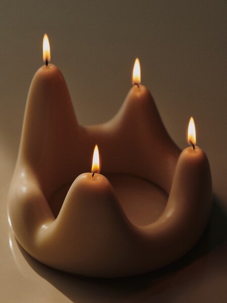 Svíčka Stala Candle Ring Sand
