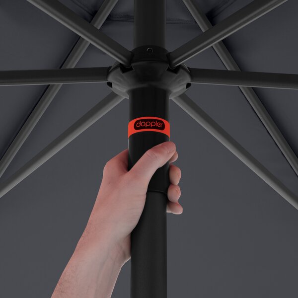 Doppler myZone Push Up zahradní slunečník 300 cm antracit