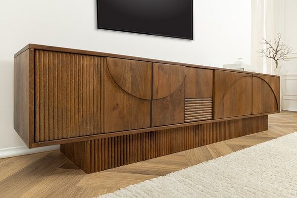 Designový TV stolek Movement 200 cm hnědé mango