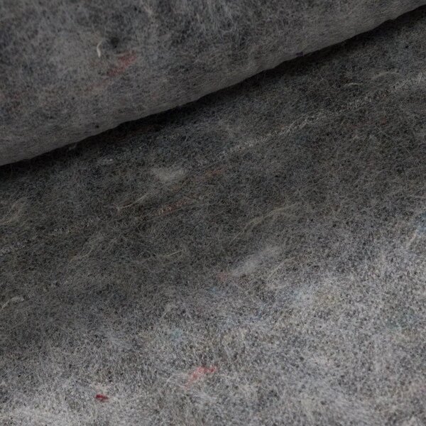 Fibertex rouno z dutého vlákna, vatelín KLIATEX, tmavý, š. 100cm, metráž (500g/m2, tloušťka cca 1-2cm)