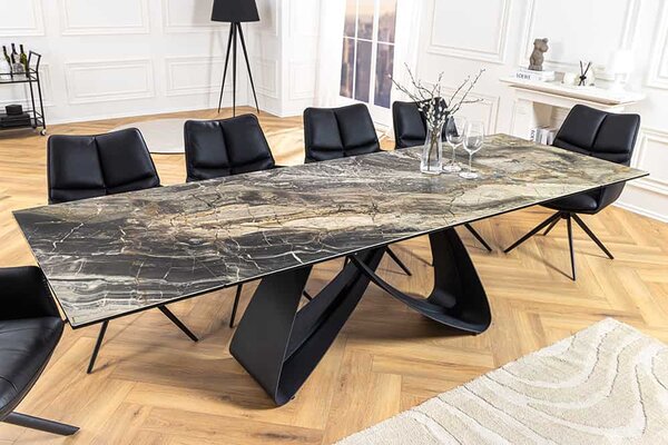Roztahovací keramický stůl Bayarmaa 180-220-260 cm taupe