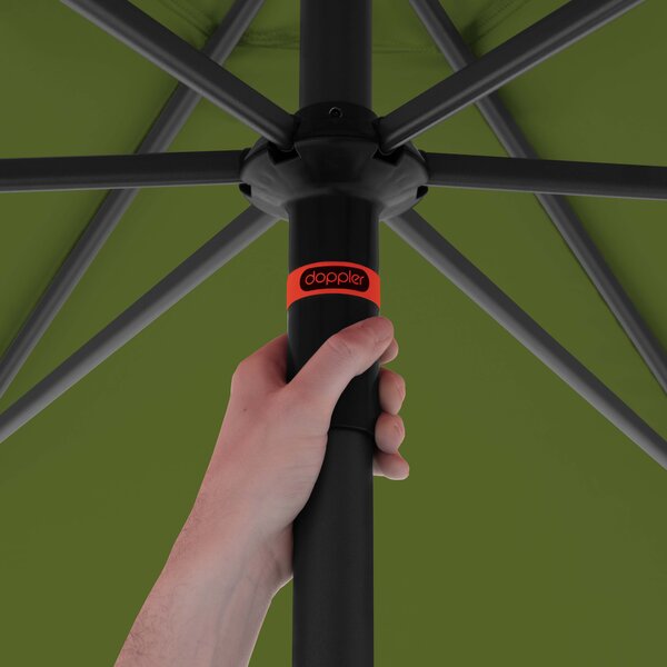 Doppler myZone Push Up zahradní slunečník 300 cm zelená