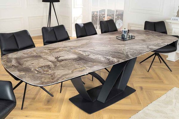 Roztahovací keramický stůl Vallerina 180-220-260 cm taupe