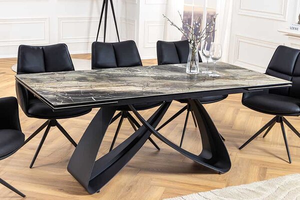 Roztahovací keramický stůl Bayarmaa 180-220-260 cm taupe
