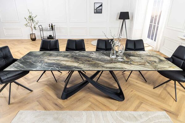 Roztahovací keramický stůl Bayarmaa 180-220-260 cm taupe