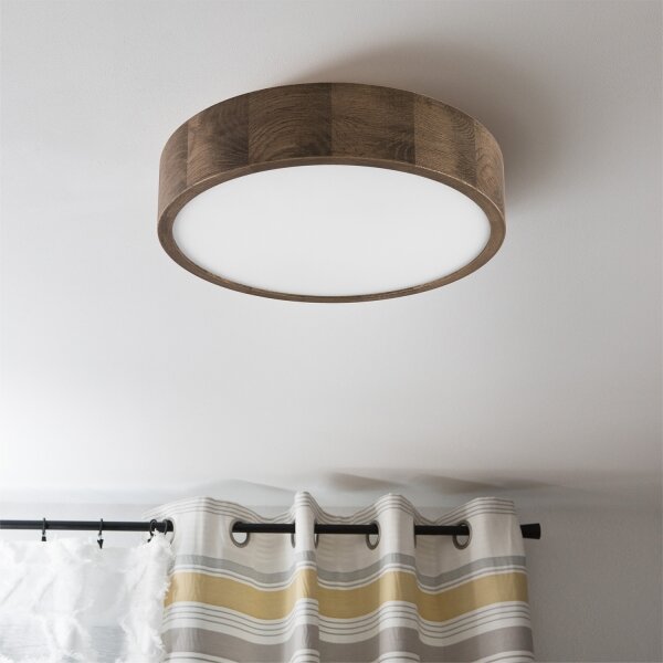 Brilagi - LED Stropní svítidlo CARVALHO 2xE27/60W/230V dub ořech pr. 37 cm