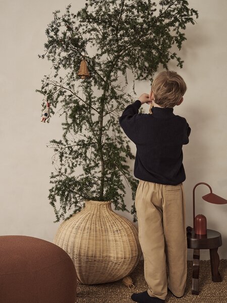 Vánoční ozdoby z ratanu Bell Baubles – set 3 ks