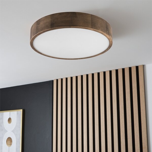 Brilagi - LED Stropní svítidlo CARVALHO 3xE27/60W/230V dub ořech pr. 47 cm