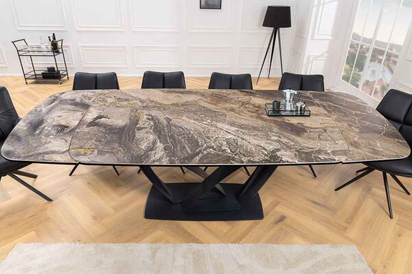 Roztahovací keramický stůl Vallerina 180-220-260 cm taupe