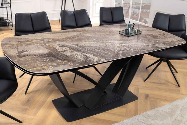 Roztahovací keramický stůl Vallerina 180-220-260 cm taupe