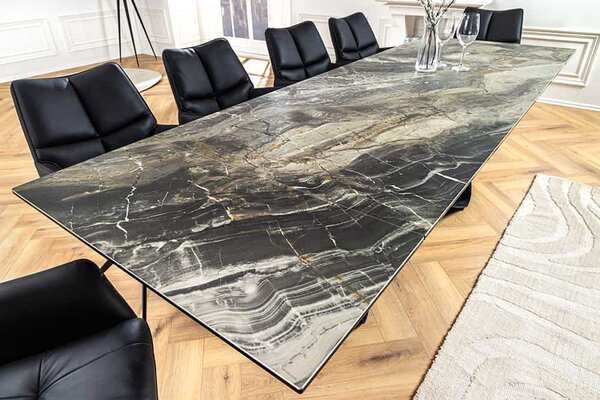 Roztahovací keramický stůl Bayarmaa 180-220-260 cm taupe